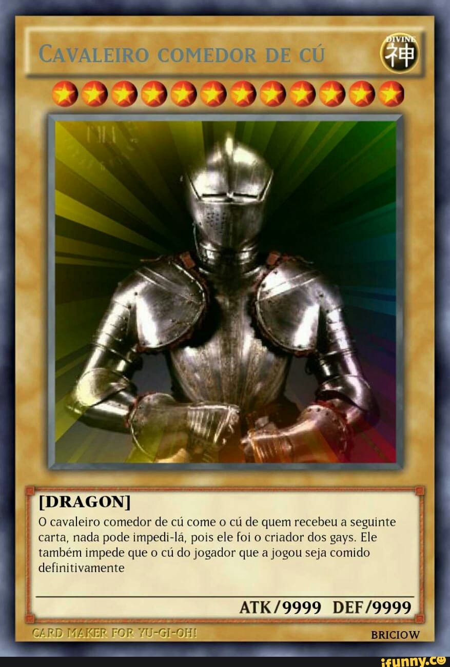 DRAGON] O cavaleiro comedor de cú come o cú de quem recebeu a seguinte  carta, nada