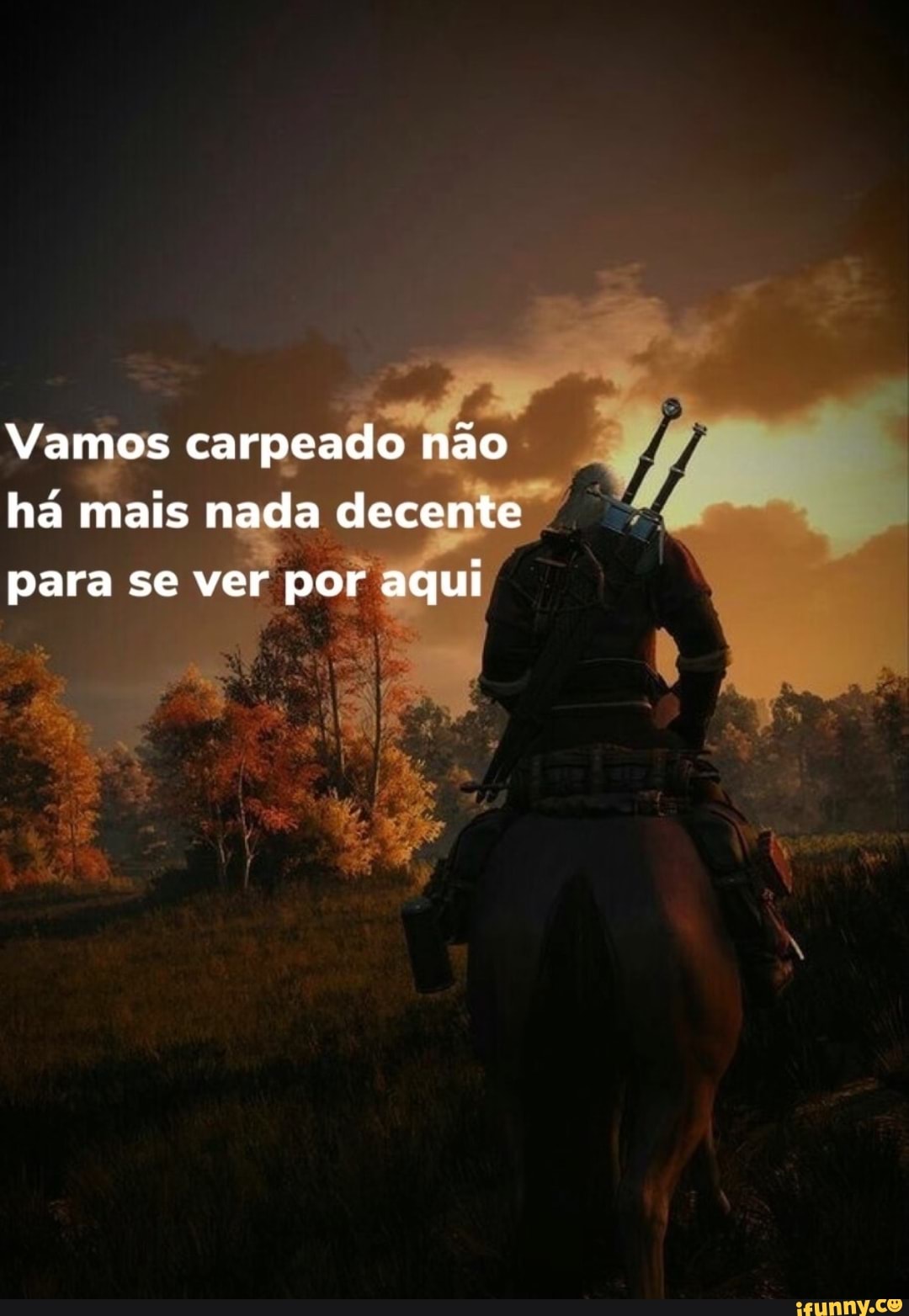 CAVALOS EM THE WITCHER 3 ai carpeado vamo cortar dá não caminho