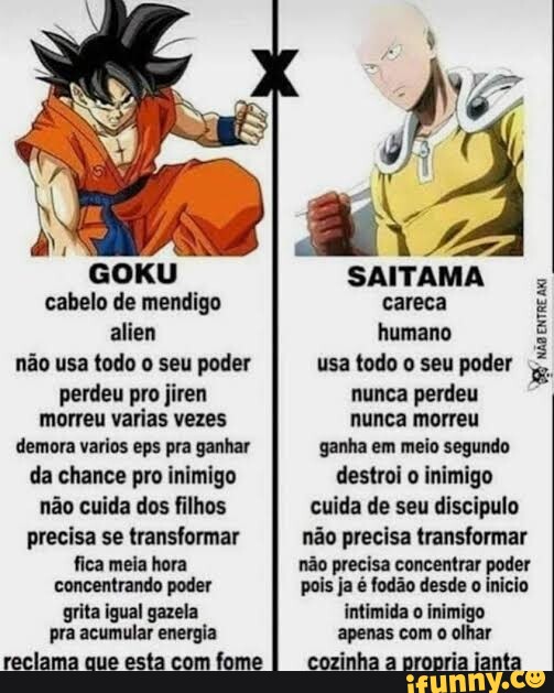 Inimigo do goku vendo ele virar super Saiyajin 1000 - iFunny Brazil