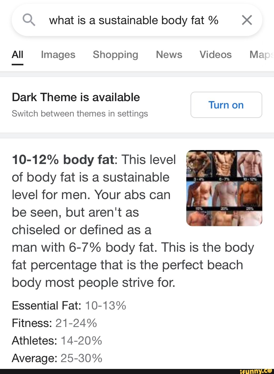 Q. what is a sustainable body fat% XX All Images Shopping News Videos Ma  Dark