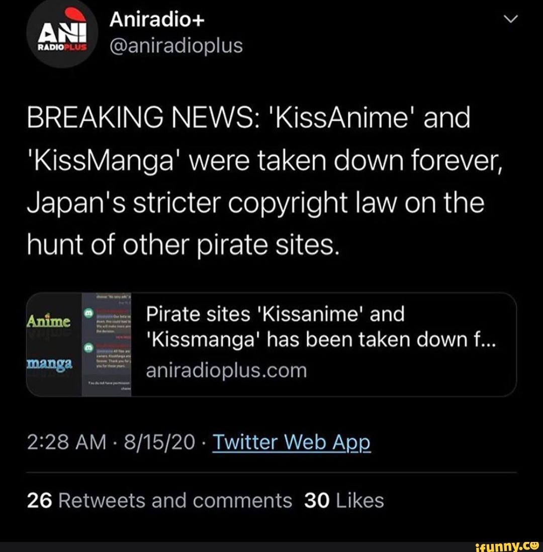 AniToons+ - BREAKING NEWS: 'KissAnime' and 'KissManga