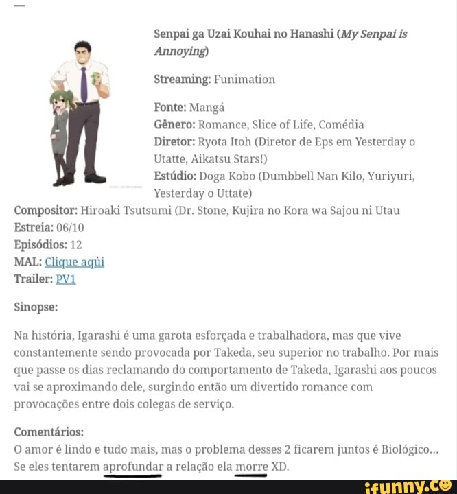 Senpai ga Uzai Kouhai no Hanashi Todos os Episódios Online » Anime TV Online