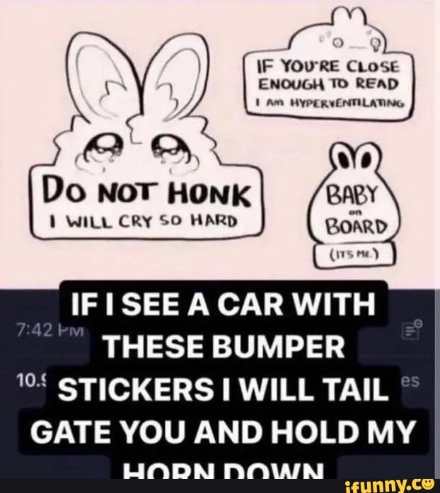 Sticker Car Horns Meme