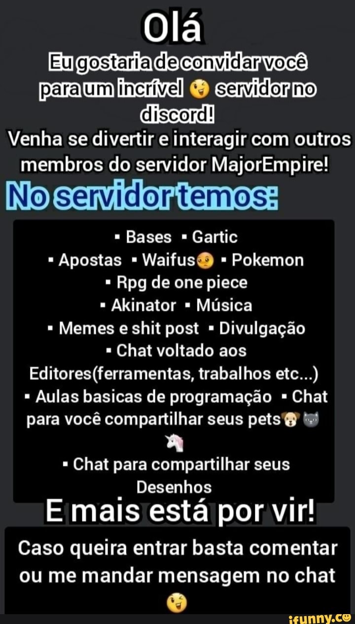 DISCORD, Programação