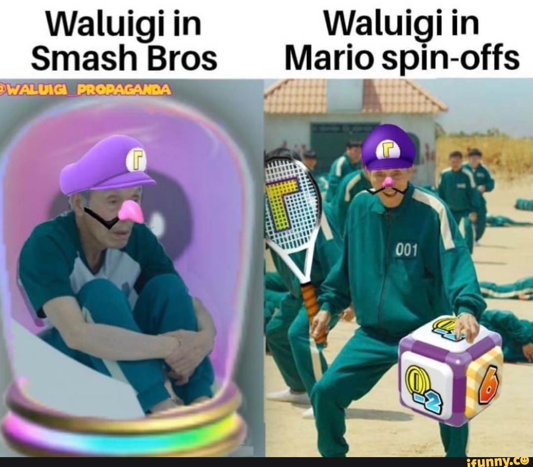 Waluigi In Waluigi In Smash Bros Mario Spin Offs Ifunny Brazil 