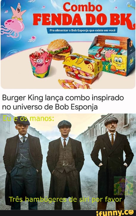 Bob Esponja e burguer king 