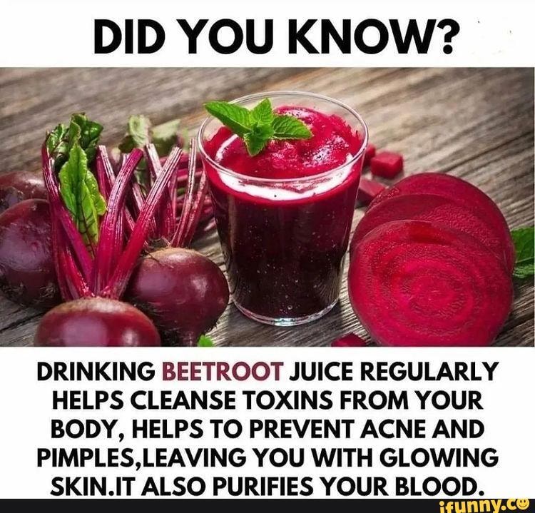 Beet juice 2024 for acne