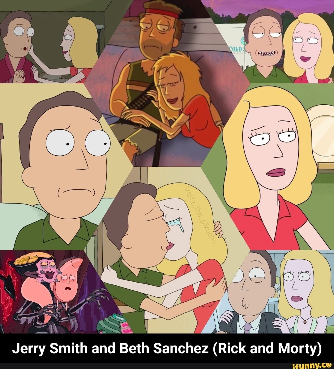 Jerry Smith and Beth Sanchez (Rick and Morty) - Jerry Smith and Beth  Sanchez (Rick and Morty) - iFunny Brazil