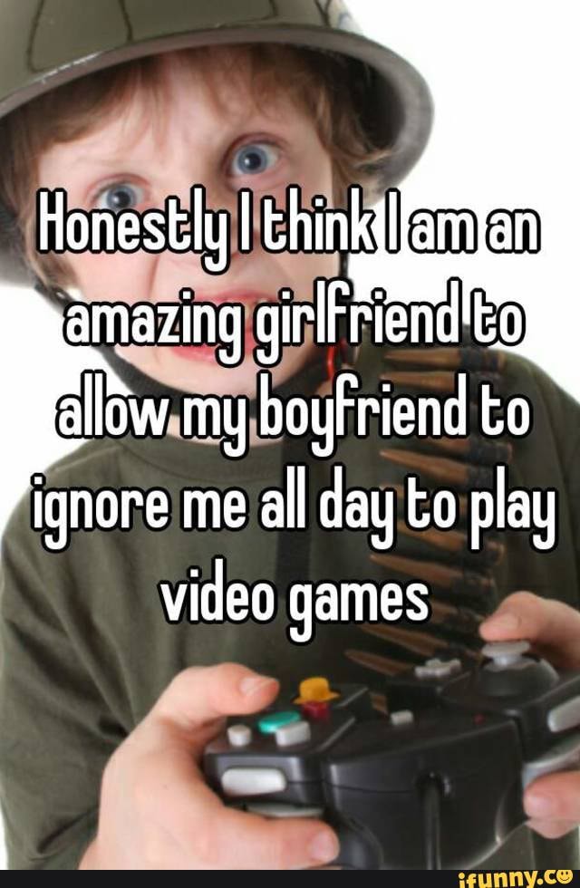 Bf plays video sales games all day