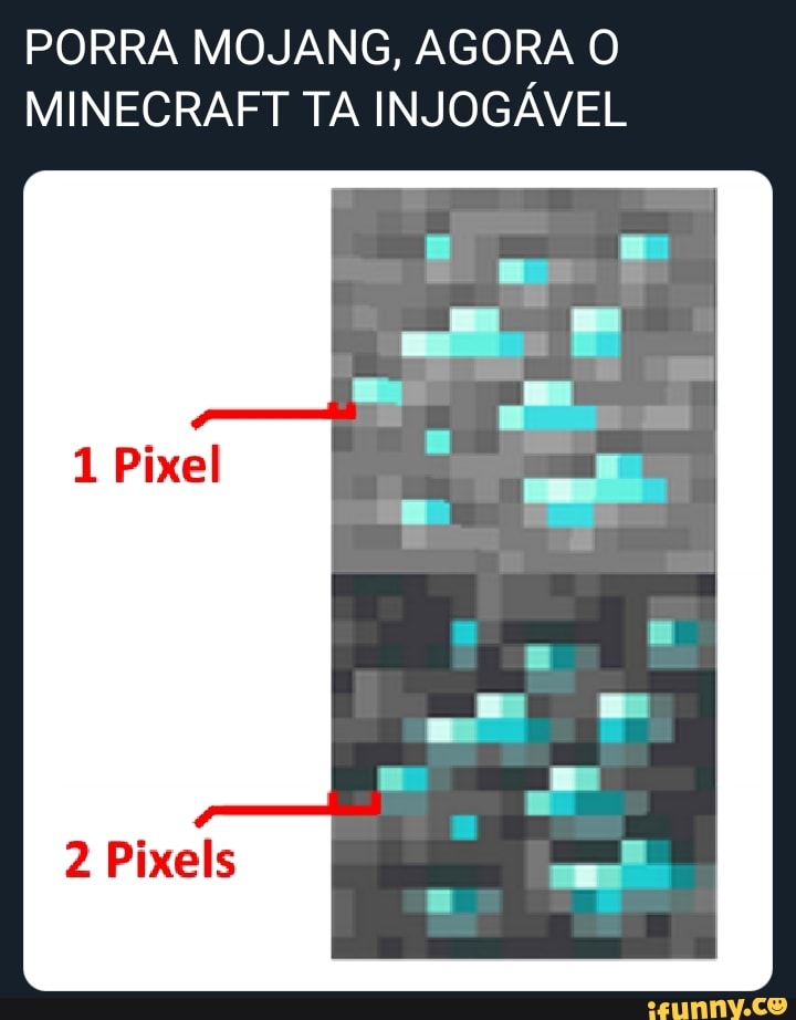 NÃO É MEME MINE TA DE GRAÇA Minecraft Mojang Compras no app 4,6% Escolha  dos ed 4 mi avaliações O 138 MB Escolha dos ed Instalar - iFunny Brazil