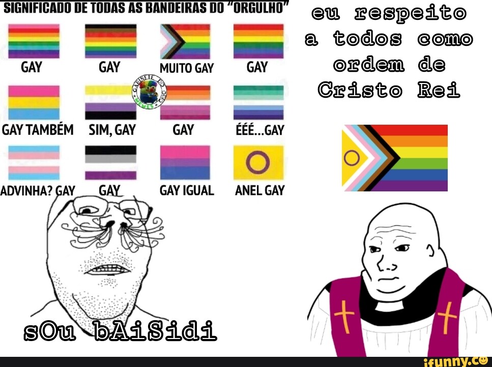 Bandeira gay  Memes hilários, Lgbtq, Foto e video