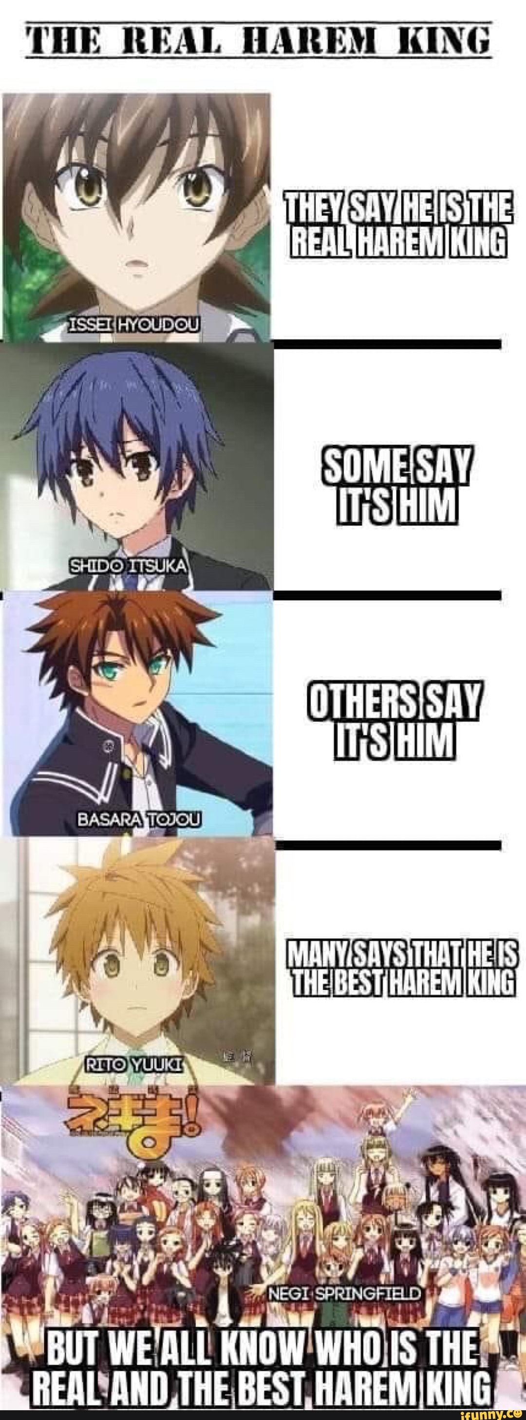 I want to be harem 🤤😆 | Anime memes otaku, Anime memes, Anime memes funny