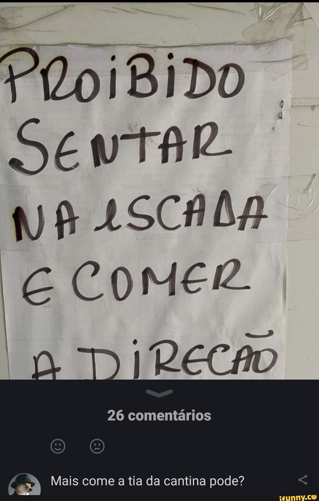 SevTAR LSCADA CoMer 26 comentários Mais come a tia da cantina pode? -  iFunny Brazil