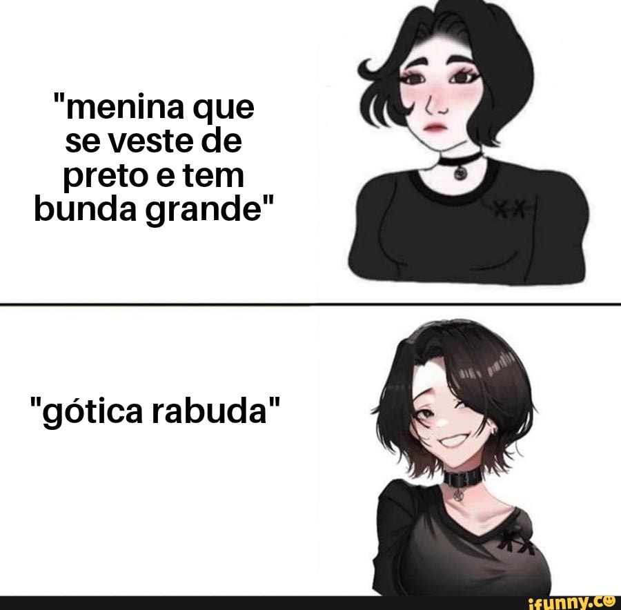 menina que se veste de preto e tem bunda grande