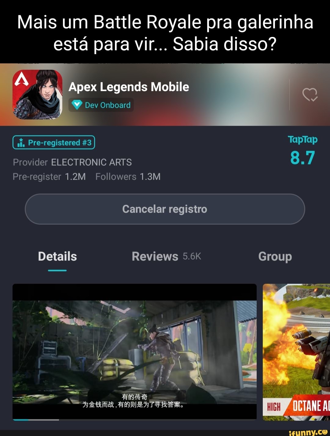 Apex Legends Mobile: como fazer o pré-registro, esports