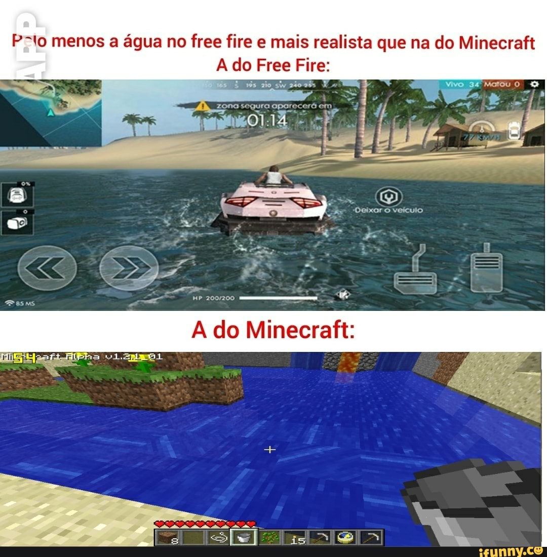 Meu online Vitor, não acredito que vc me trocou p ir jogar free fire free  fire não, minecraft - iFunny Brazil
