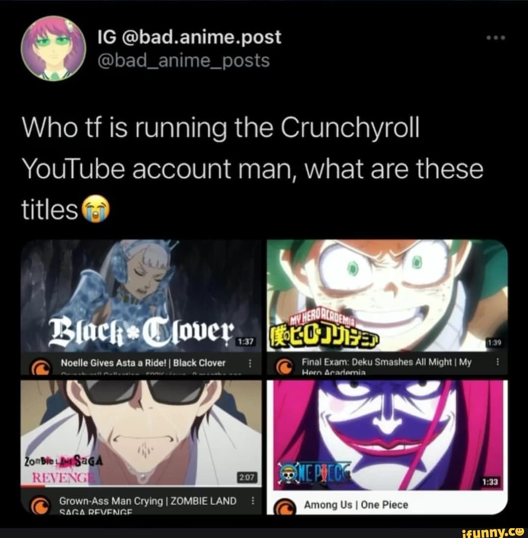 Crunchroll memes. Best Collection of funny Crunchroll pictures on iFunny  Brazil