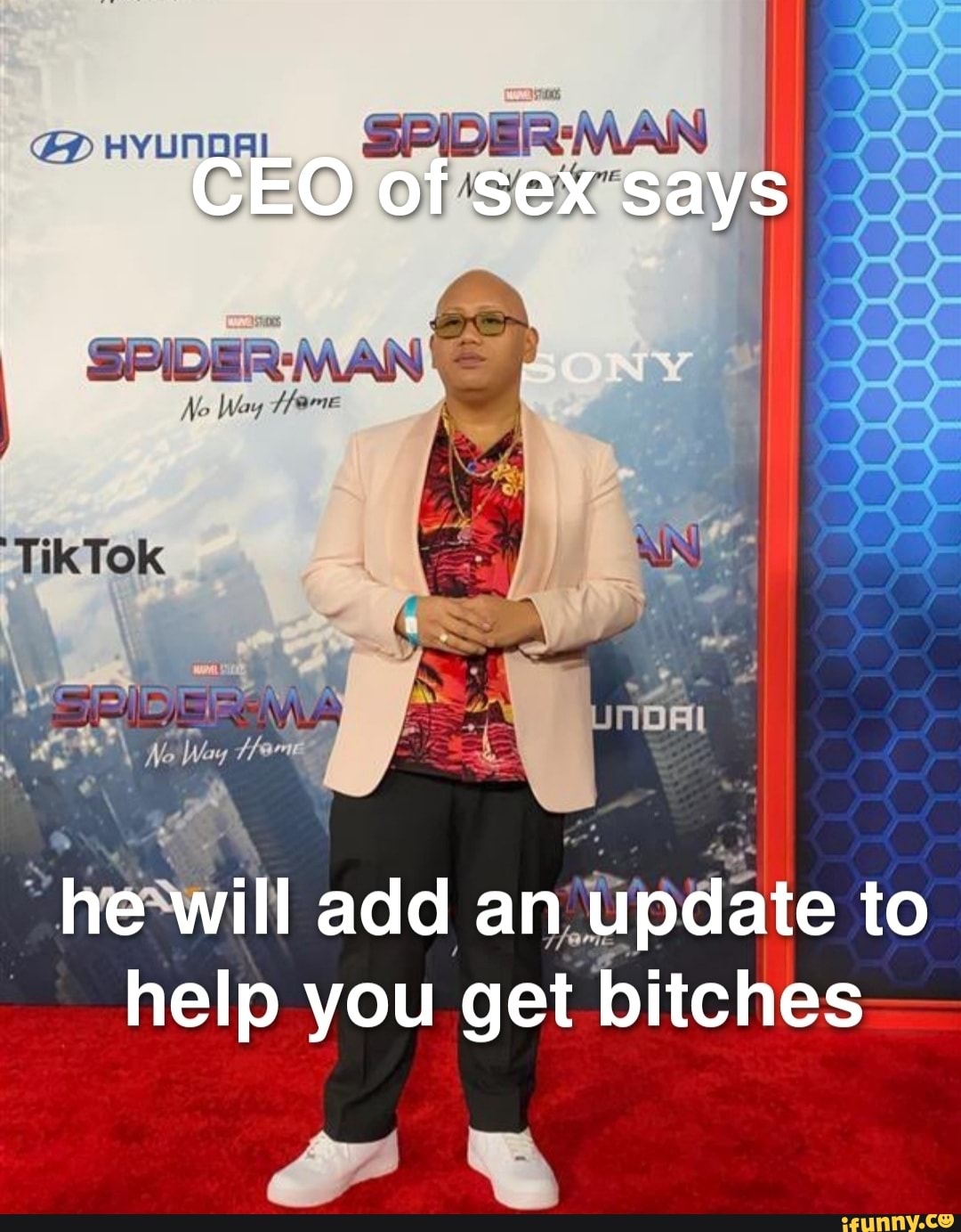 CEO of sex says SPIDER No Wa MAN No he will add an update to help you get  bitches - iFunny Brazil