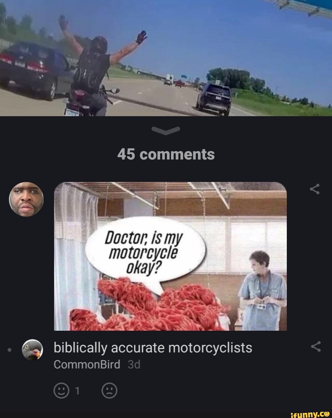 AS comments Doctor is my motorcycle okay? biblically accurate ...