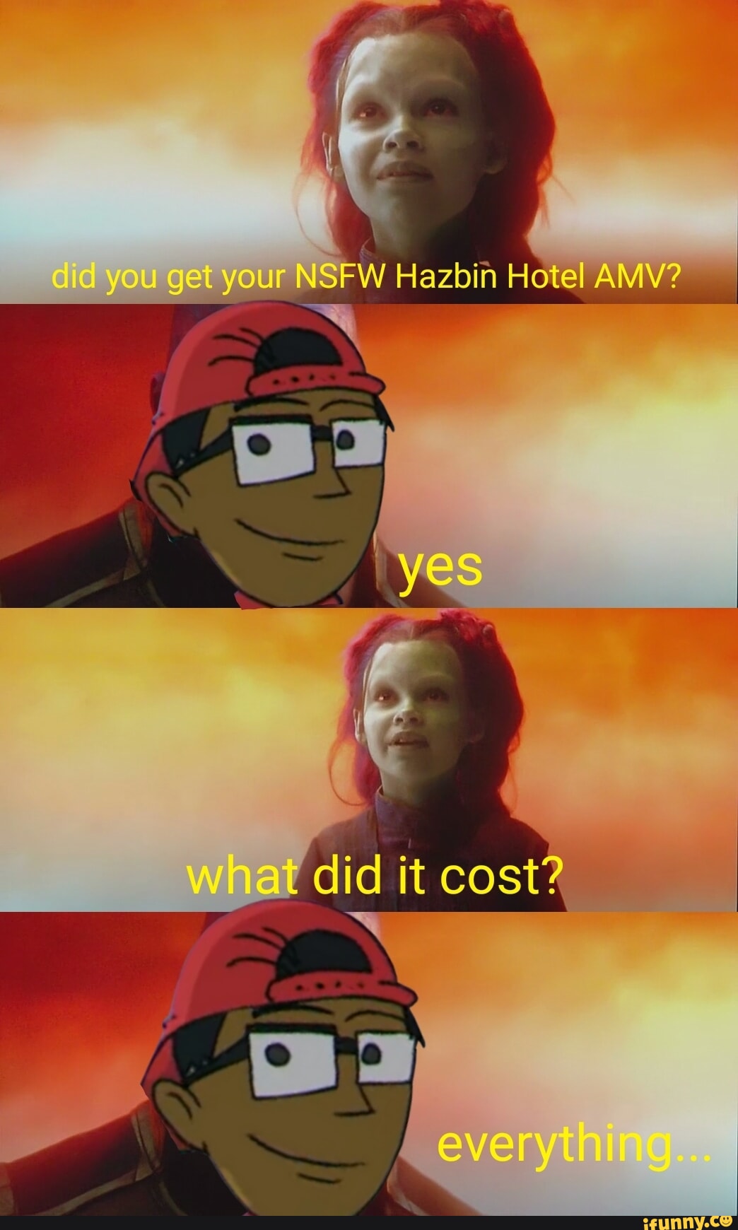 Did you get your NSFW Hazbin Hotel AMV? what did it costs every. - iFunny  Brazil