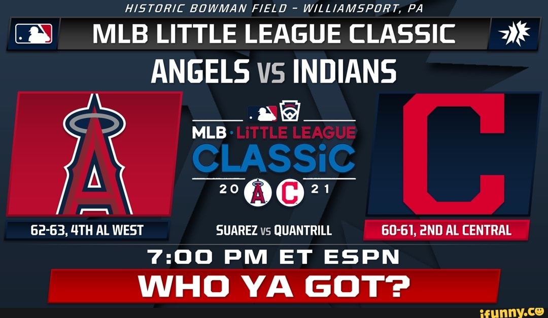 Angels, Indians set for 2021 Little League Classic - ESPN