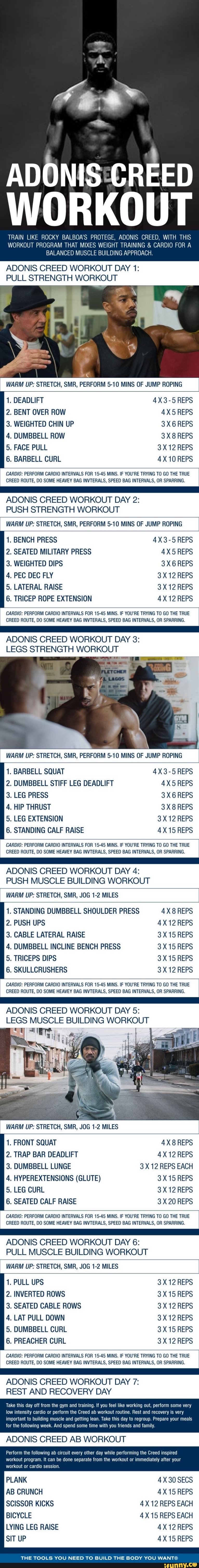 Creed workout discount