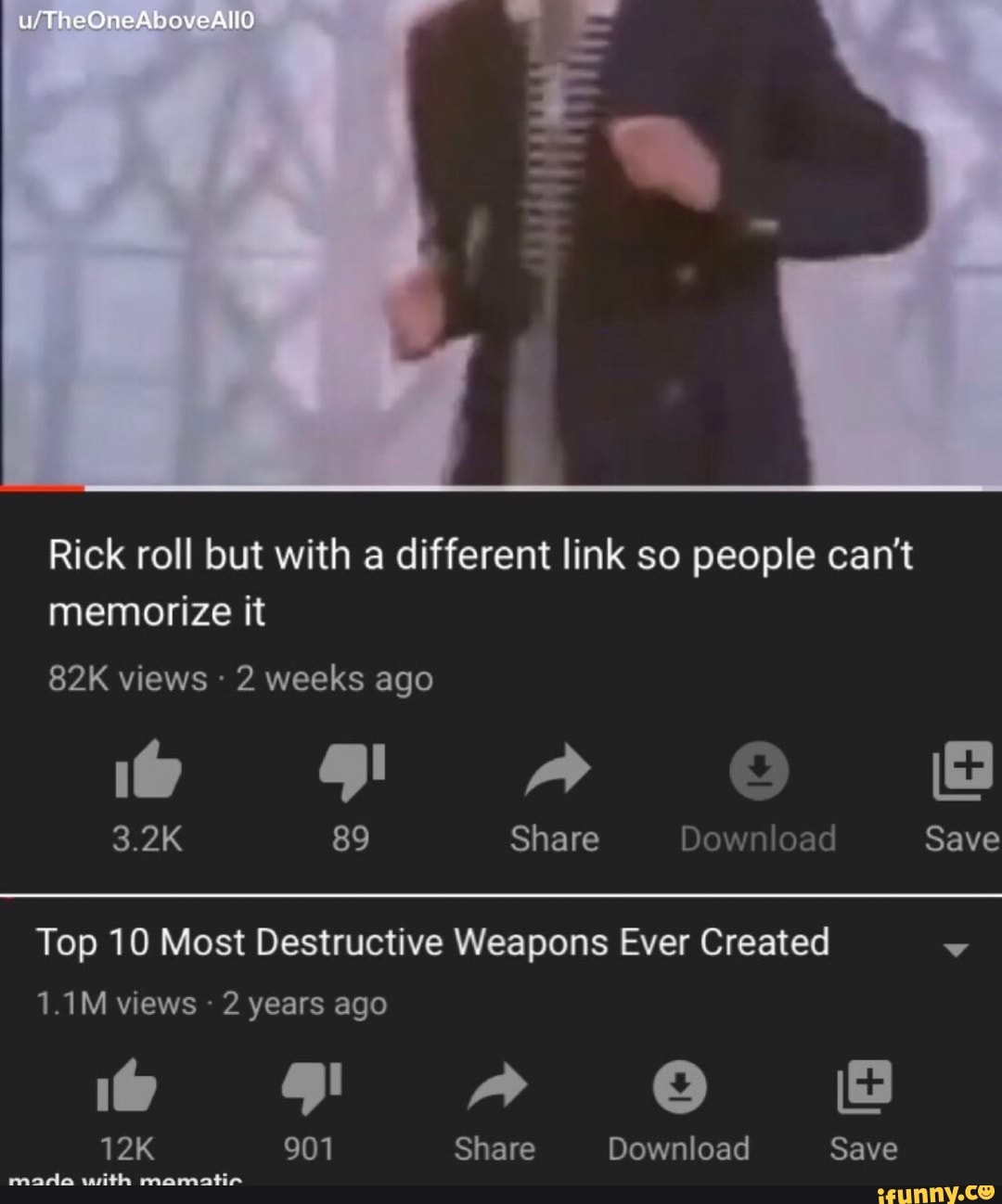 Rick roll, but with different link 