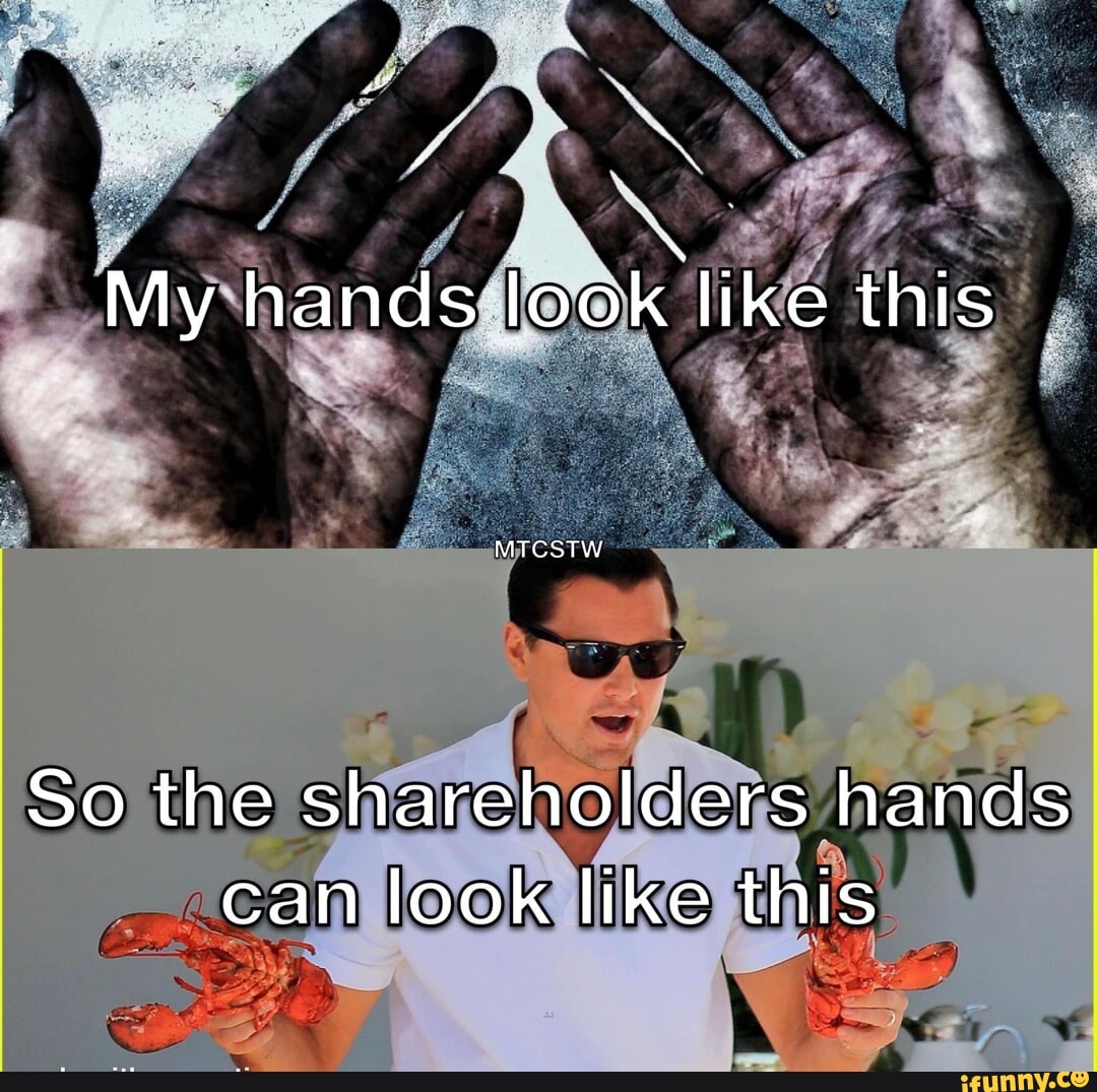 My hands look like this MTCSTW So the shareholders hands can look like this iFunny Brazil