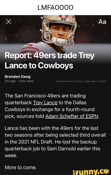 Trey Lance - Dallas Cowboys Quarterback - ESPN