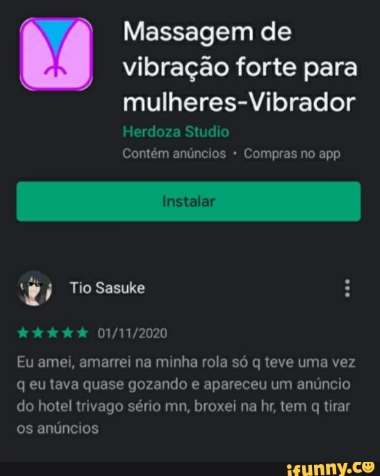 Vibrador-Vibração para mulher Prank apps & Joke apps - Herdoza Studio  Contém anúncios * Compras no