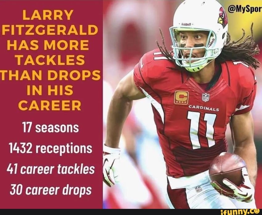 TIL: Larry Fitzgerald Has Only 24 Drops His Entire 12 Year Career