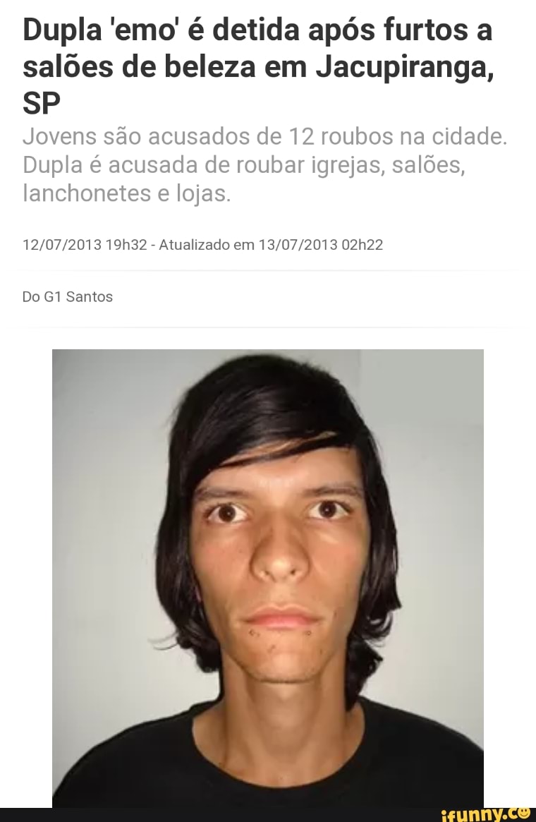 Dupla Emo Detida Após Furtos Salões De Beleza Em Jacupiranga Sp