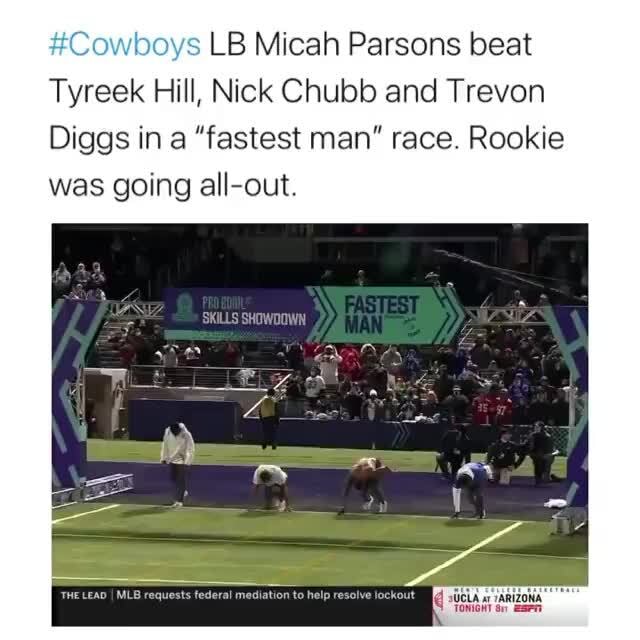 Watch Micah Parsons beat Tyreek Hill in Fastest Man Pro Bowl race