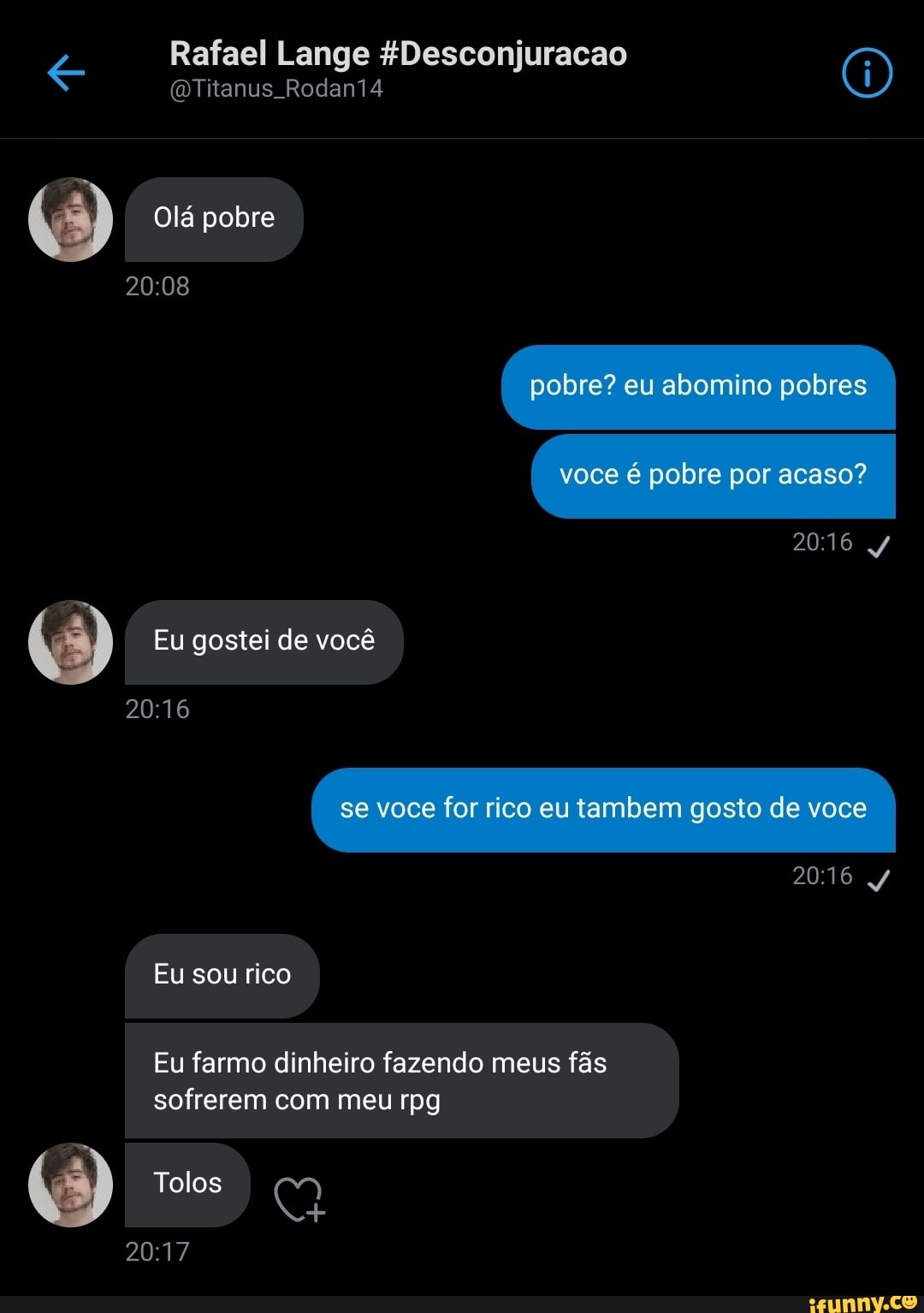 pobre não sabe nem o que é importação Pelo amor de Deus : r/Twitter_Brasil