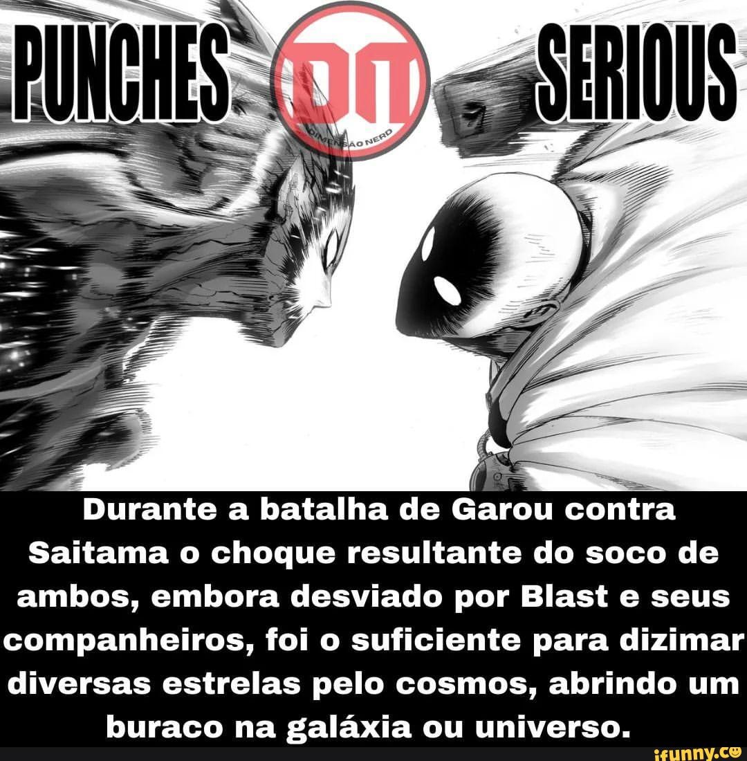 SAITAMA VS GAROU: BATALHA COMPLETA - A MELHOR BATALHA DE ONE PUNCH MAN 