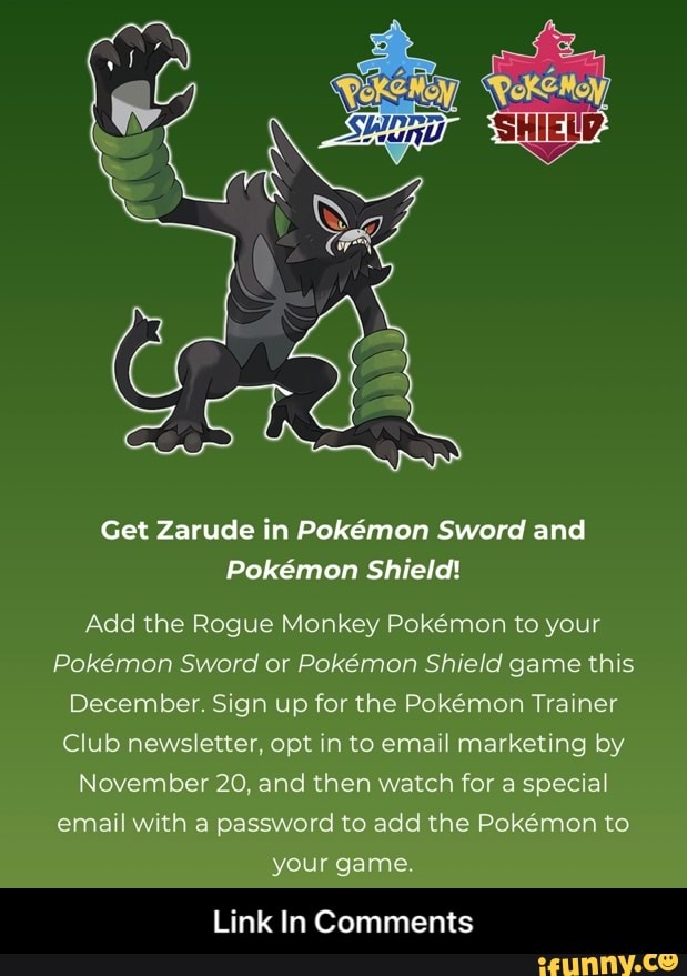 Pokemon Sword And Shield Adds Mythical Monkey Pokemon Zarude