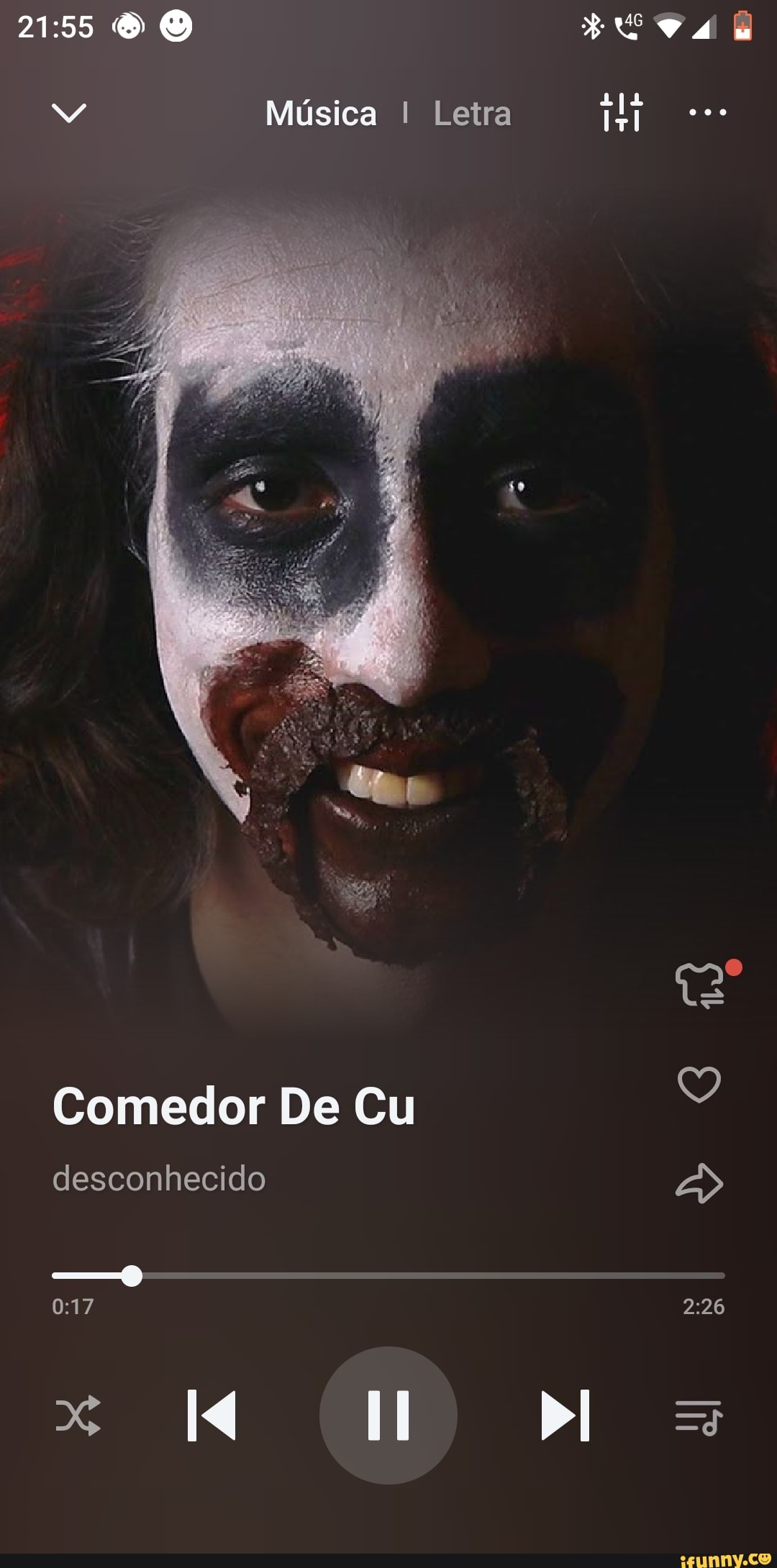 M Música I Letra Comedor De Cu Q desconhecido Mo dl - iFunny Brazil