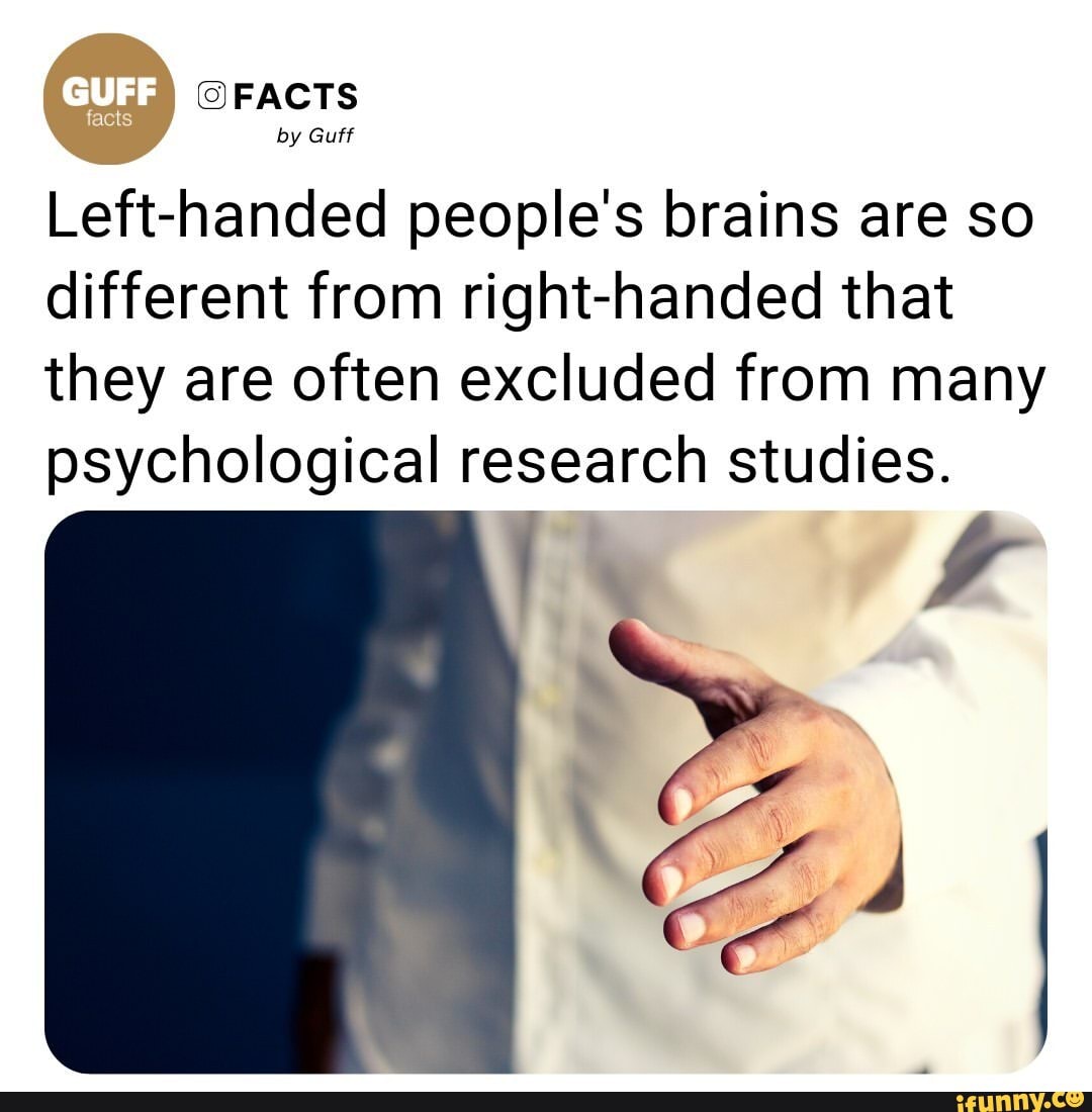 Left handed facts, Left handed, Left handed humor