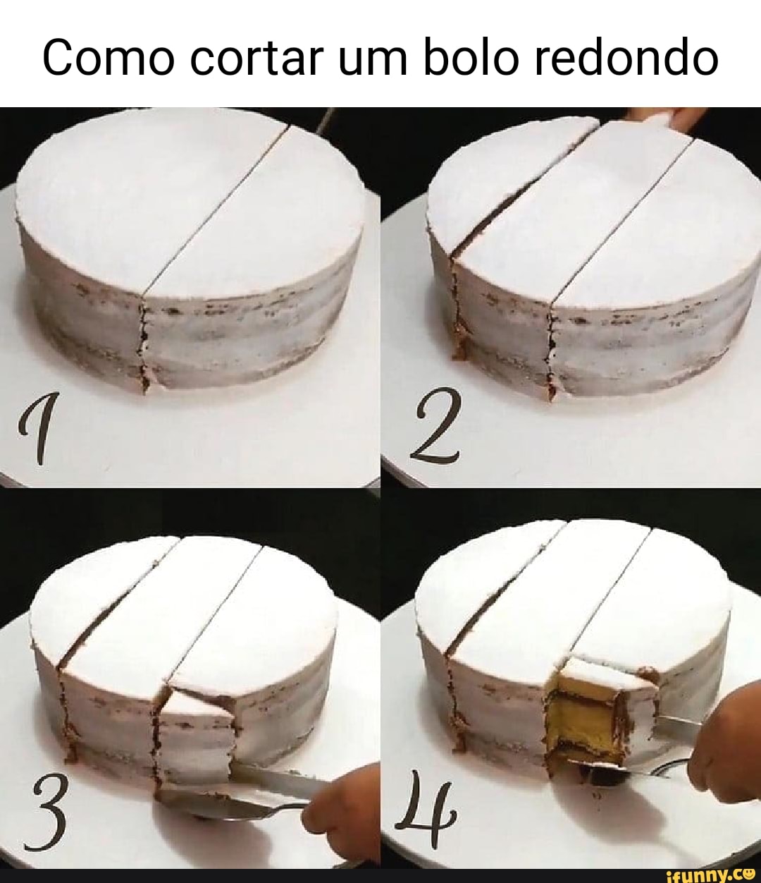 Incrível - A melhor maneira de cortar um bolo redondo