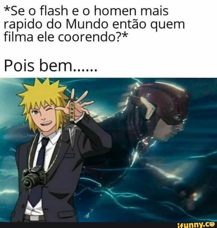 niMe on X: A descrição desse vai ser veloz, igual ele. Yondaime