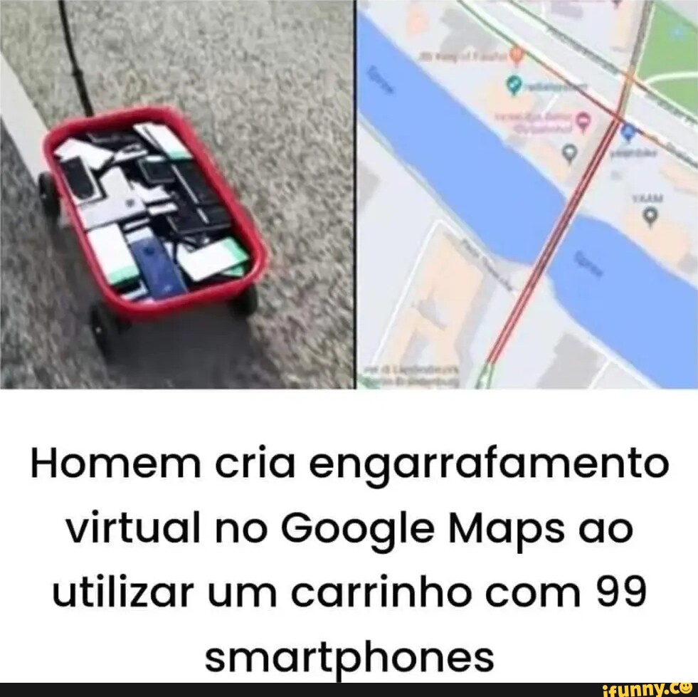 Esse homem bugou o google Maps! #google #goolgemaps #engarrafamento