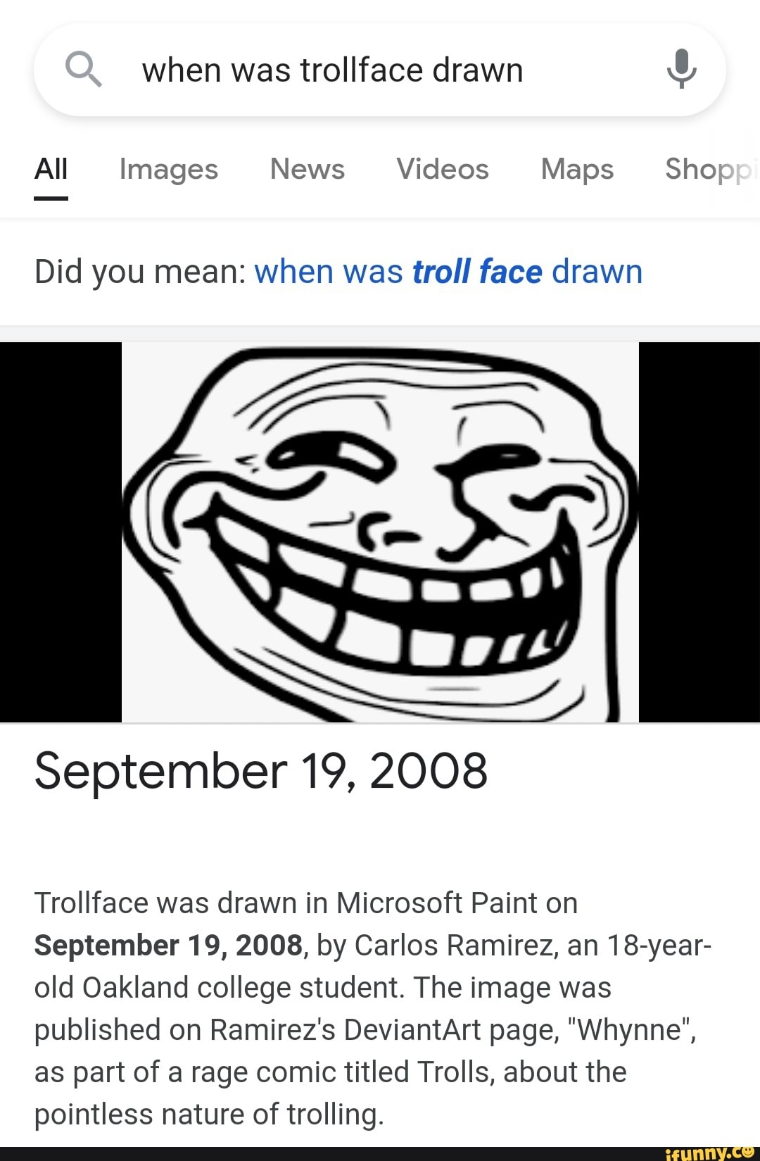 Who Created Troll Face? The Origin Of A Meme Trollface 