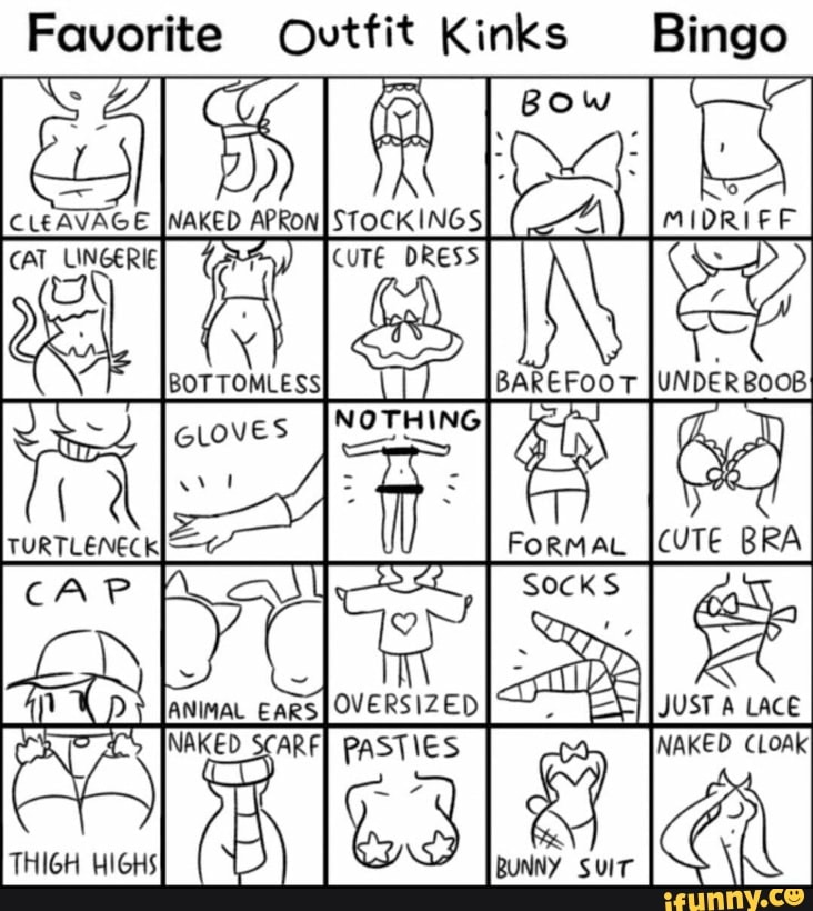 Favorite Ovtfit Kinks Bingo CLEAVAGE I MAKED AP STOCKINGS CAT