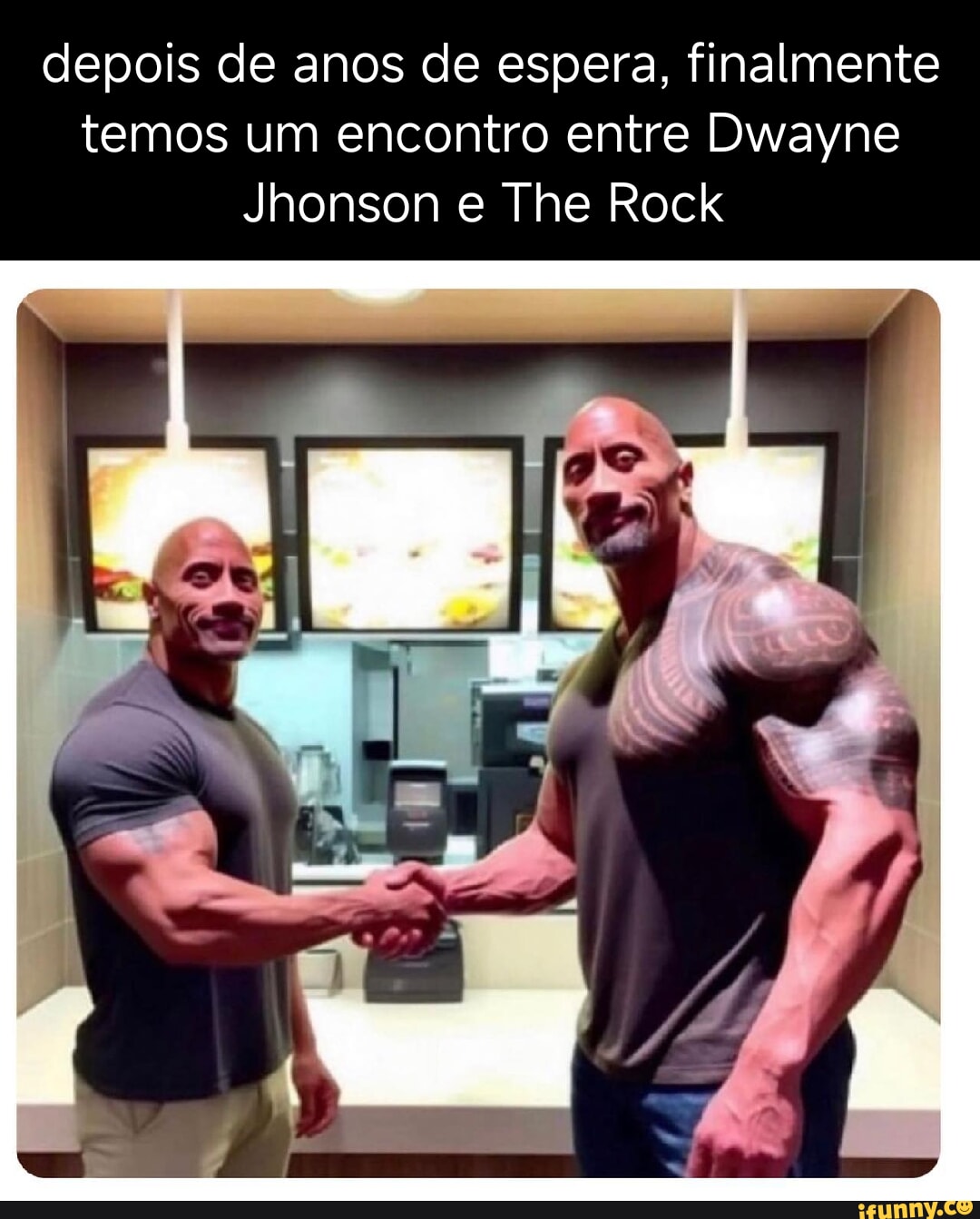 Hello, I decided to draw Dwayne The Rock Johnson - iFunny Brazil