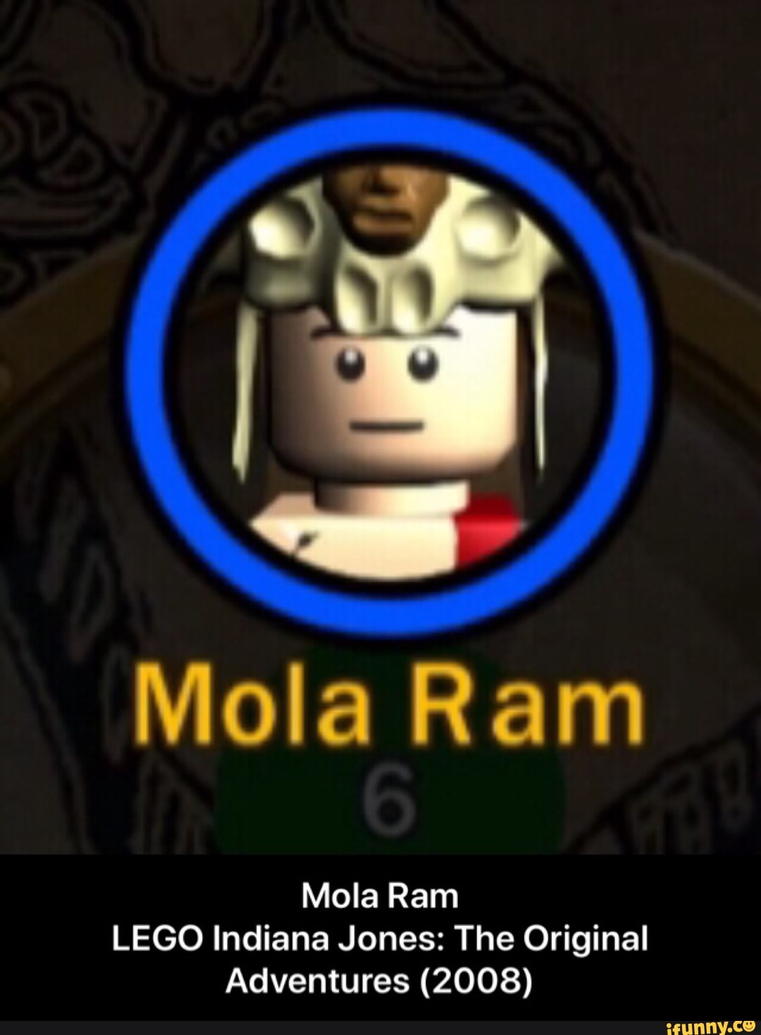 Mola ram best sale lego indiana jones