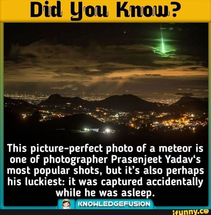 Did You Know? This picture-perfect photo of a meteor is one of ...