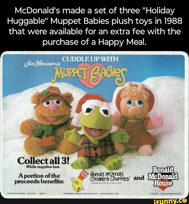 Mcdonalds muppet best sale babies stuffed animals