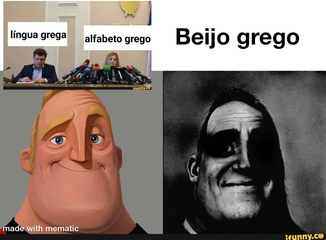 No língua grega alfabeto grego Bei) o grego mematic - iFunny Brazil