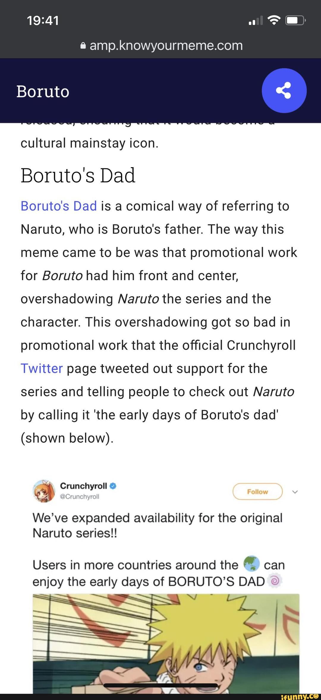 Boruto's Dad  Know Your Meme