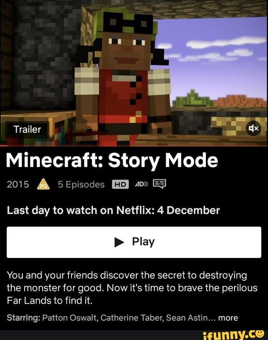 Minecraft Story Mode  Netflix Trailer 